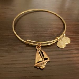 Alix and Ani Gold Bracelet - sailboat charm